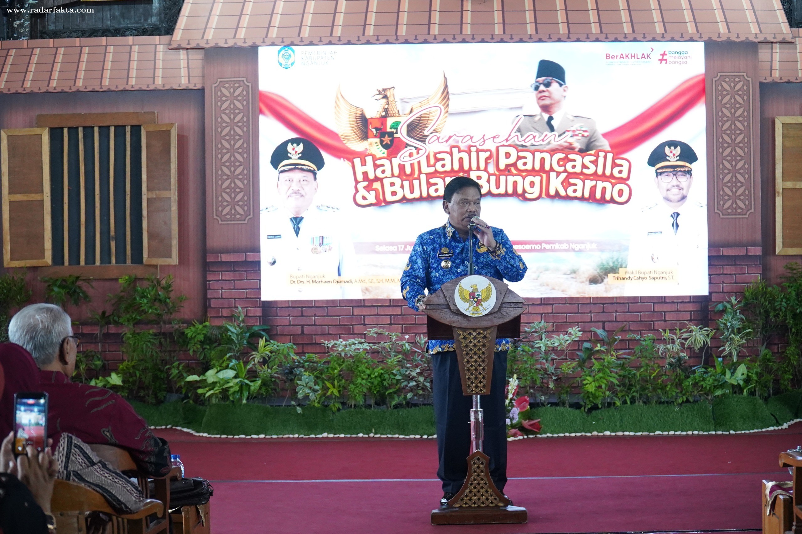 Pemkab Nganjuk Gelar Sarasehan Hari Lahir Pancasila dan Bulan Bung Karno di Pendopo KRT Sosro Koesoe