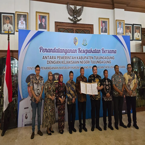 Pemkab Tulungagung dan Kejari Eratkan Sinergi melalui MoU Penanganan Hukum Perdata