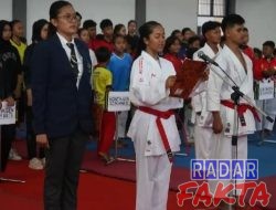 Kadispora Mewakili Bupati Trenggalek, Buka Kejuaraan Karate Bupati Cup 1