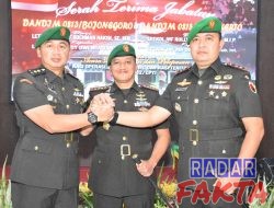 Letkol inf. Dedy Dwi Wijayanto resmi menjabat dandin Bojonegoro.