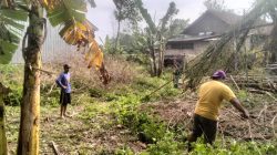Didukung ExxonMobil, Pemdes Trucuk Bersama Warga, Bersihkan Lokasi Persiapan Pembangunan TPS