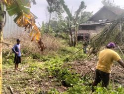 Didukung ExxonMobil, Pemdes Trucuk Bersama Warga, Bersihkan Lokasi Persiapan Pembangunan TPS