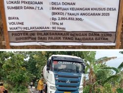 Menelan Anggaran Rp2,8 Miliar, Proyek Swakelola Jalan Rigid Desa Donan Diduga Jadi Ajang “Bancakan”: Strous Dangkal dan Timlak Bungkam