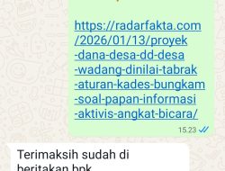Diduga Rendahkan Profesi Wartawan Terkait Konfirmasi Dana Desa, Sikap Kades Wadang Wiji Siswati Jadi Sorotan publik