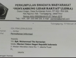 Hari ini,PSM Lydra Laporkan Bupati Tulungagung Terkait Mutasi Pejabat ke Kemendagri