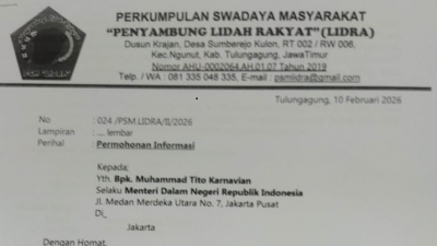 Hari ini,PSM Lydra Laporkan Bupati Tulungagung Terkait Mutasi Pejabat ke Kemendagri