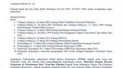 10 Hari Tanpa Jawaban, LSM PIPRB Sebut DKPP Bojonegoro “Lelet” Soal Transparansi Data