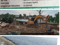 Proyek Jembatan Sambeng – Besah Senilai Rp 4,1 Miliar Melampaui Tahun Anggaran, Kualitas Aspal Dipertanyakan