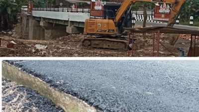 Proyek Jembatan Sambeng Rp 4,1 Miliar “Mangkrak” ke 2026:  Kualitas Aspal Disorot publik