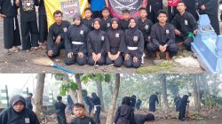 Sambut Idul Fitri, Anggota PSHT Rayon Sampang–Buntalan Gotong Royong Bersihkan Makam Desa