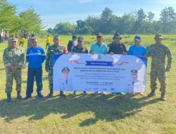 Sinergitas Tiga Pilar Ngambon Gelar Bulan Bakti di Kawasan GOR Desa Bondol