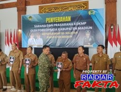 Dandim 0803 Madiun Hadiri Penyerahan Sarana Dan Prasarana KDKMP Se Wilayah Kabupaten Madiun