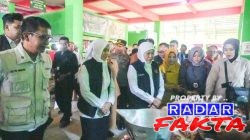 Blusukan ke Pasar Kota Baru Bojonegoro, Khofifah Cek Kesiapan Stok Pangan Jelang Iduladha
