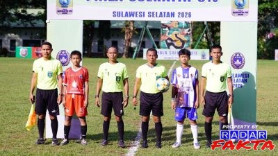 Piala Suratin U-13 Sulawesi Selatan 2026 Berlangsung Meriah dan Penuh Sportivitas