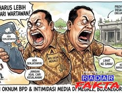 Ditanya Soal Proyek Balai Desa, Oknum BPD Megale Bojonegoro Malah Tantang Wartawan untuk memberitakan KDMP