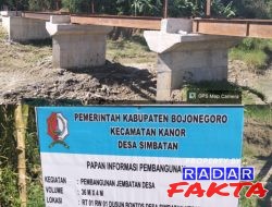 Warga Simbatan Mengeluh, Proyek Jembatan Miliaran Rupiah dari APBD Bojonegoro Tak Kunjung Usai