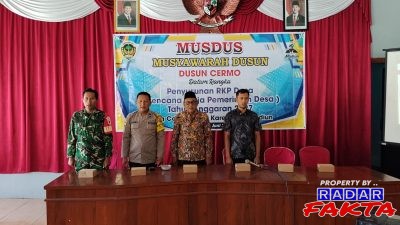 Musyawarah Dusun(MUSDUS) Desa Cermo Kecamatan Kare Kabupaten Madiun
