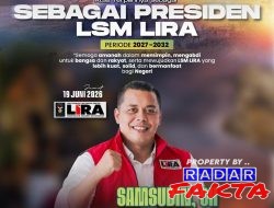 LSM Paskal Ucapkan Selamat Kepada Samsudin,SH Terpilih Menjadi Presiden LSM LIRA Periode 2027-2032