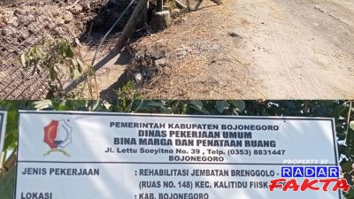 Disorot Tajam! Proyek Jembatan Rp387 Juta CV Kusuma Karya di Kalitidu Diduga Sengaja Sembunyikan Konsultan Pengawas