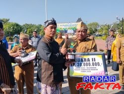 Pemkab Madiun Gelar Upacara Di Halaman Pendopo Ronggo Djumeno Memperingati Hari Jadi Kabupaten Madiun Ke 458 Akselerasi Ekonomi Capai 5,33%