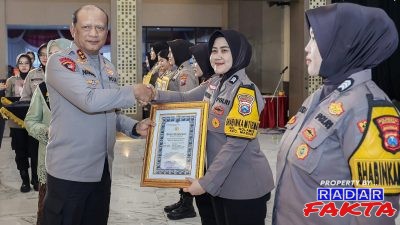 Dedikasi dan Inovasi Berbuah Prestasi, Brigpol Riztania Raih Penghargaan Kapolda Jatim