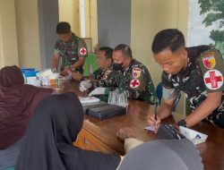Wujud Kemanunggalan, Brigif TP 33/Naga Sesha Bersama Forkopimcam Bantu Kebersihan dan Kesehatan Warga Sumberbendo