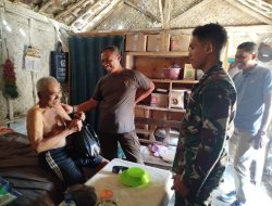 Komsos Karya Bakti Nonfisik, Brigif TP 33/Naga Sesha Salurkan Uluran Tangan kepada Warga Buntalan