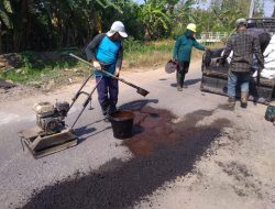 Pemkab Tulungagung Perbaiki Jalan Berlubang Ngujang 1 Pakai sumber dana dari DBHCHT
