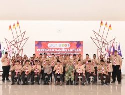 Syah Mochamad Natanegara Lantik Majelis Pembimbing Dan Pengurus Gugus Depan 01.087 Sekolah Rakyat Trenggalek.