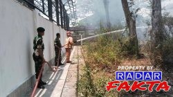 Kebakaran Mengancam Lahan Kosong Nambangan Lor, Petugas Bergerak Cepat