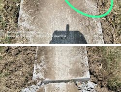 Proyek JUT Desa Duwel Kedungadem Amburadul, Baru Seumur Jagung Sudah Retak dan Dikeluhkan Petani