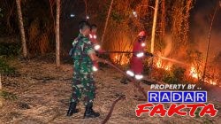 TNI dan Damkar Bergerak Cepat Padamkan Kebakaran di Mruwak