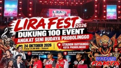 Gelar LIRA FEST 2026 di Stadion Bayuangga, Warga Probolinggo Antusias Tonton Seni Bantengan