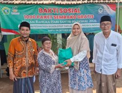 Peringati Hari Santri Nasional 2026, Yayasan Pesantren Roudlotut Tholibin Bagikan 1000 Paket Sembako Gratis
