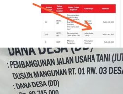 Transparansi Pemdes Duwel Dipertanyakan: Anggaran JUT di Lapangan dan Sistem KPK Berbeda Belasan Juta